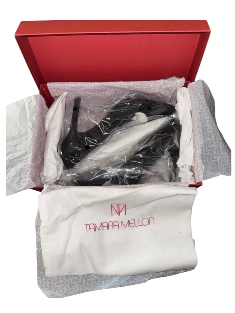Tamara Mellon Heaven 70 Suede Heels Almond Toe Made in Italy Size 39.5 NIB - Picture 12 of 12